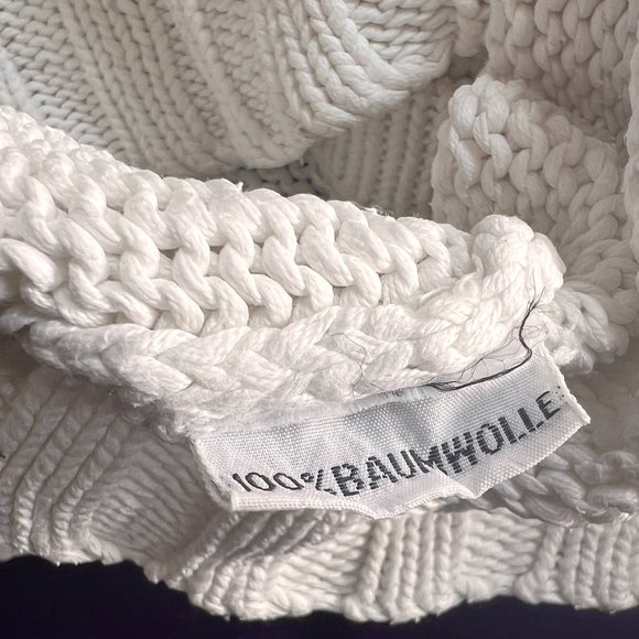 VTG📌Styled by Yorn  Long Sleeves Cotton Cardigan with Pockets & Cable Pattern - Picture 12 of 15